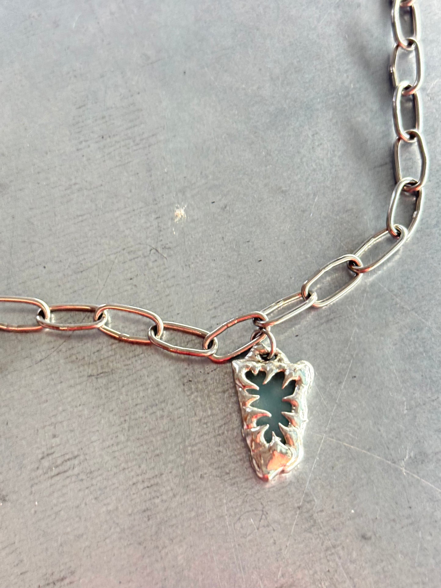 Stained Glass Collection: Vaela| soldered Necklace