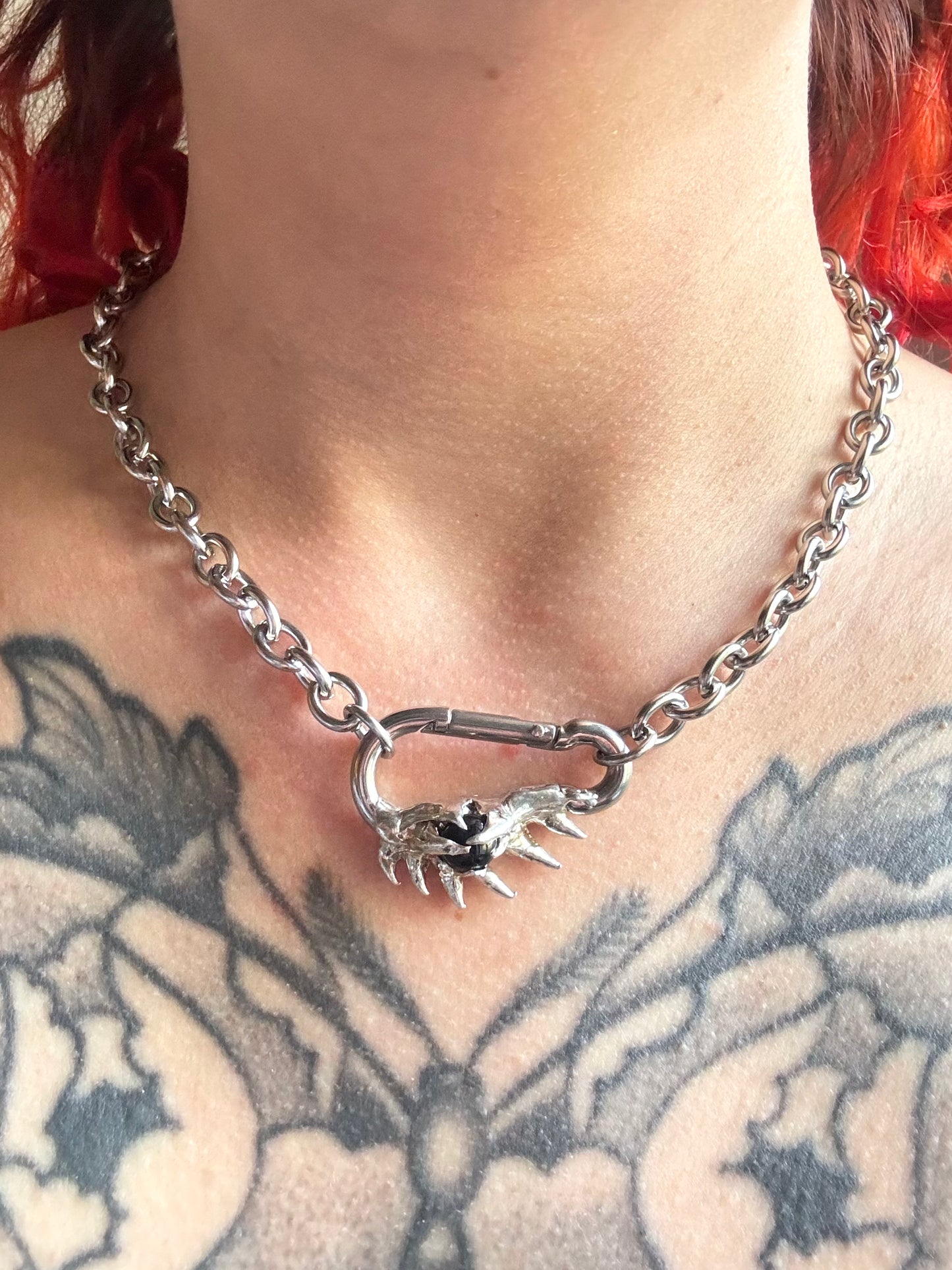 Xylia | soldered Carabiner Necklace