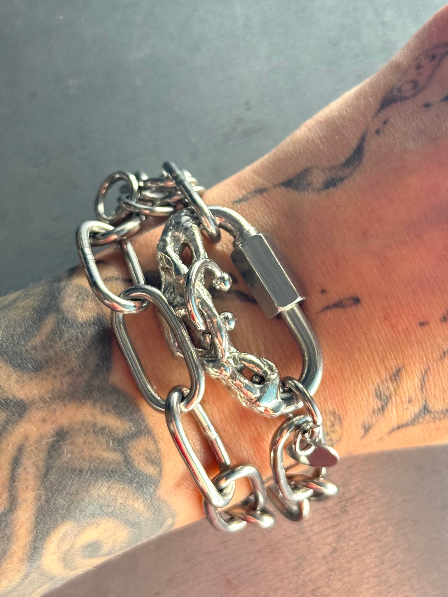 Zhae | soldered Carabiner Bracelet and Necklace