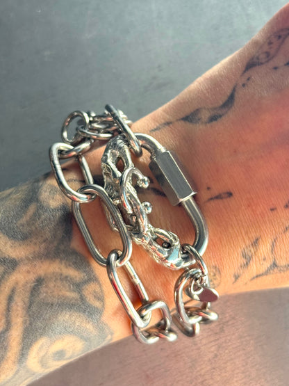 Zhae | soldered Carabiner Bracelet and Necklace