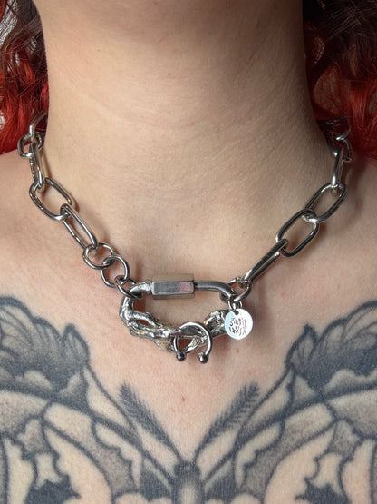 Zhae | soldered Carabiner Bracelet and Necklace