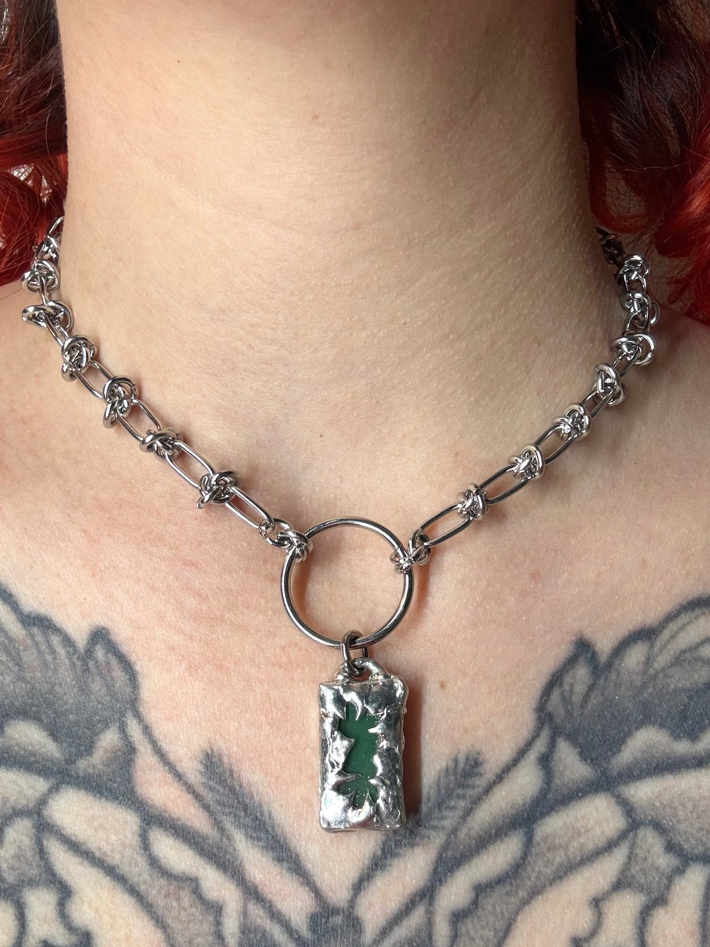 Stained Glass Collection: Zirea | soldered Necklace