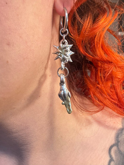 Zuna green | soldered Earring