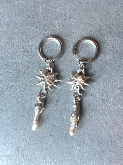 Zuna white | soldered Earring