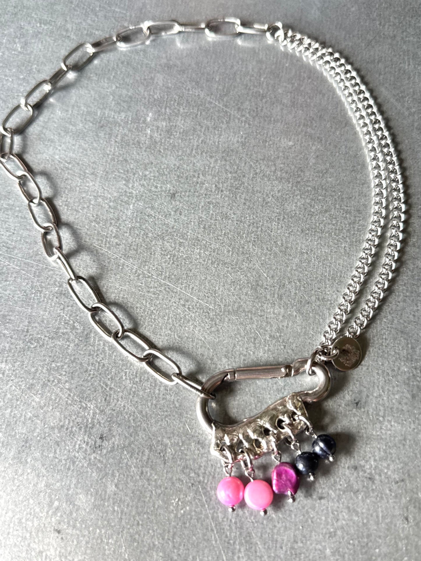 Bi | soldered Carabiner Necklace