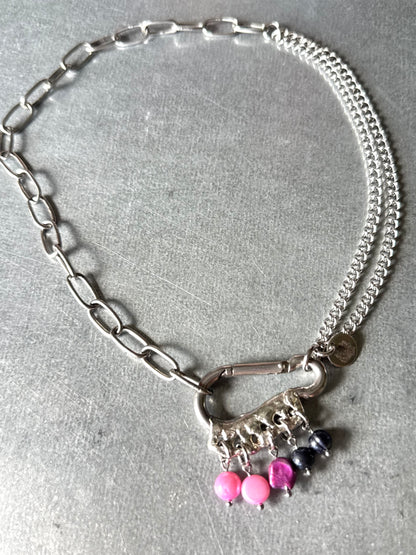Bi | soldered Carabiner Necklace