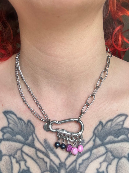 Bi | soldered Carabiner Necklace