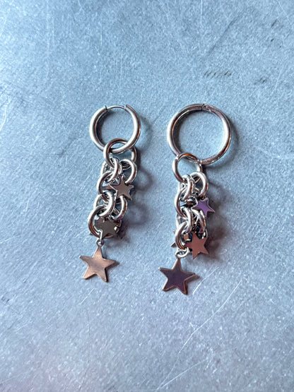Elsa double star | Chainmail Earring