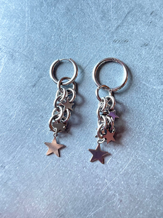 Elsa double star | Chainmail Earring