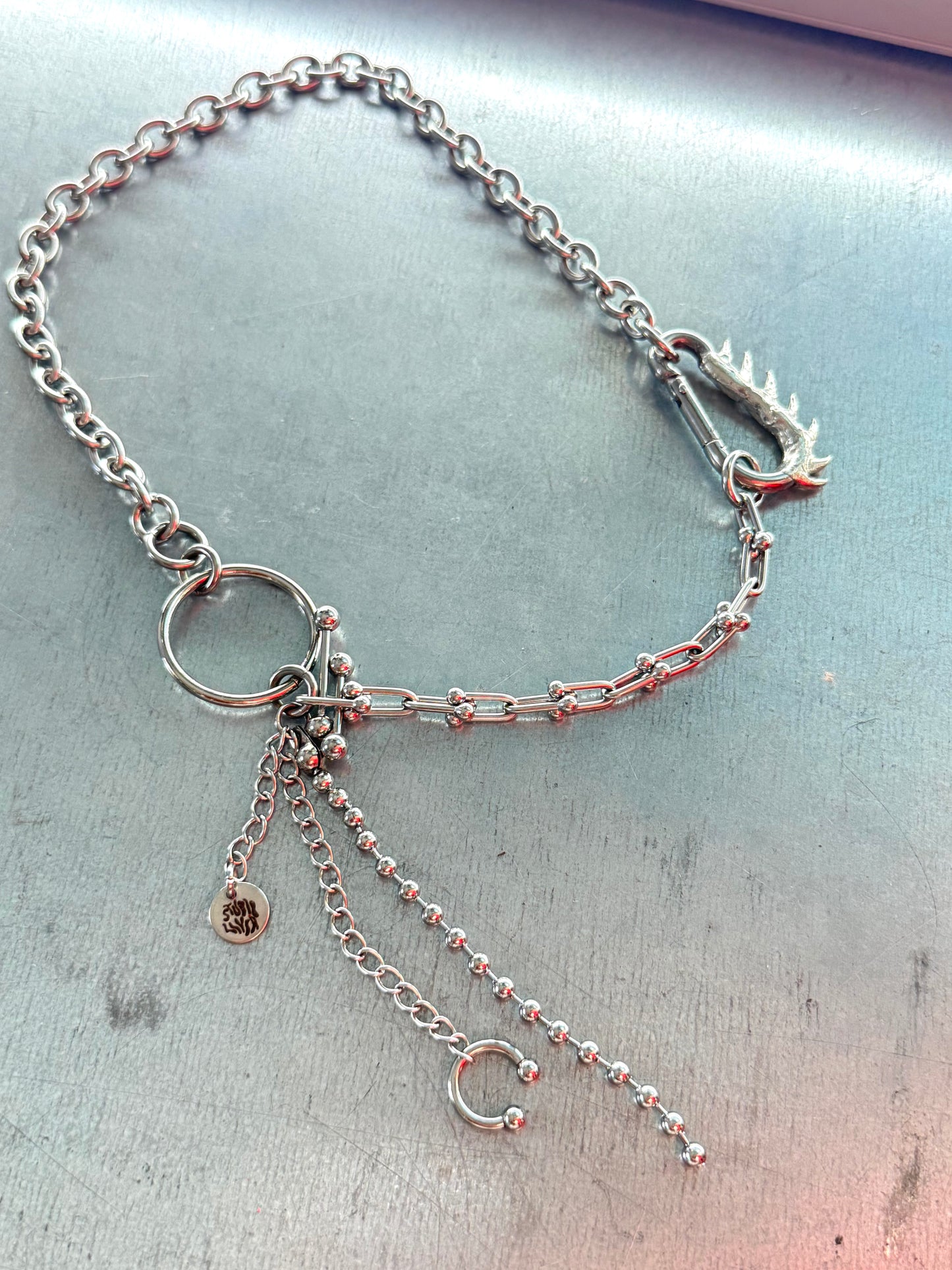 Exe | soldered Carabiner Necklace