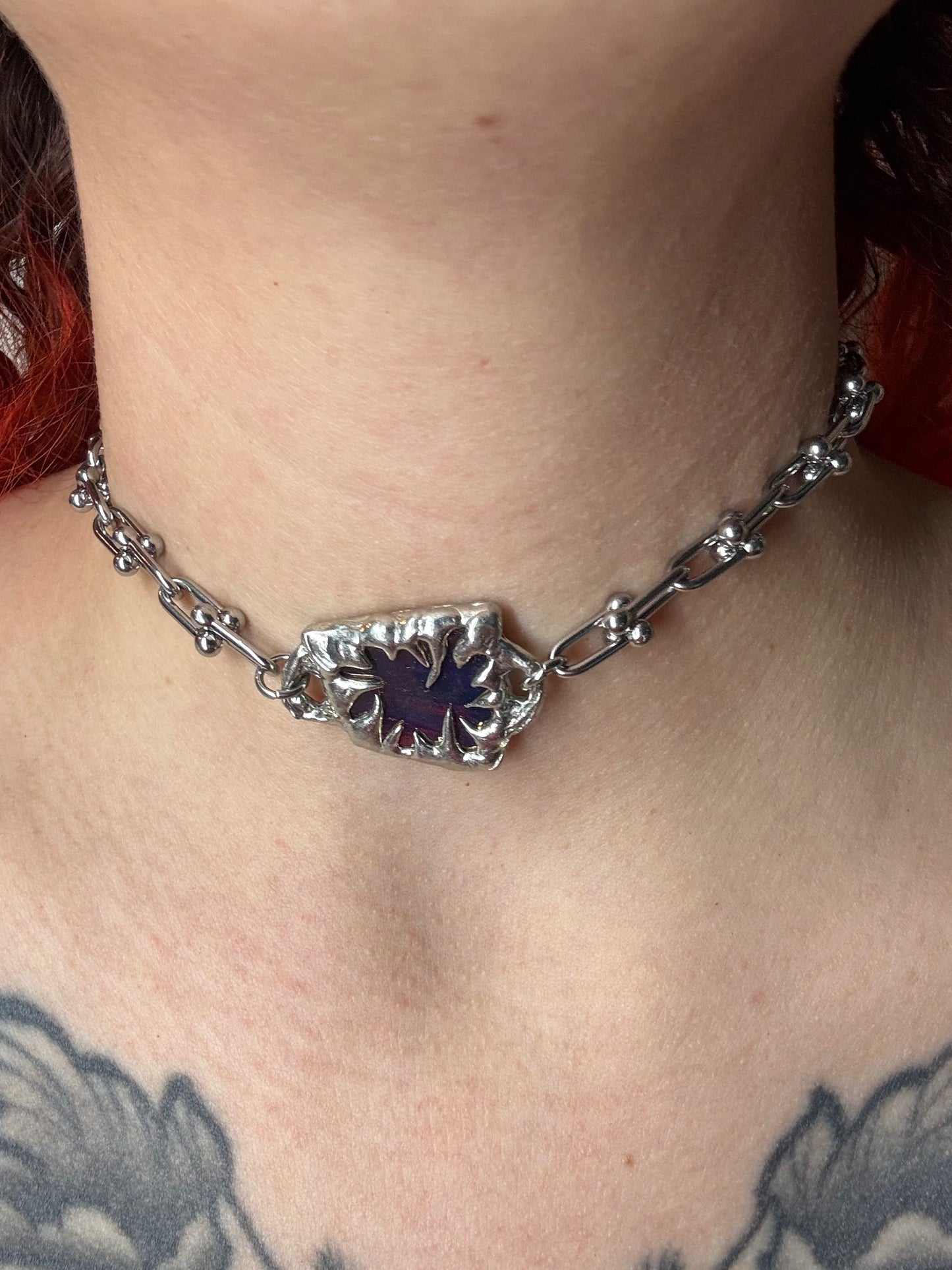 Stained Glass Collection: Hoolaha | soldered Necklace