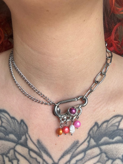 Lesbian I | soldered Carabiner Necklace