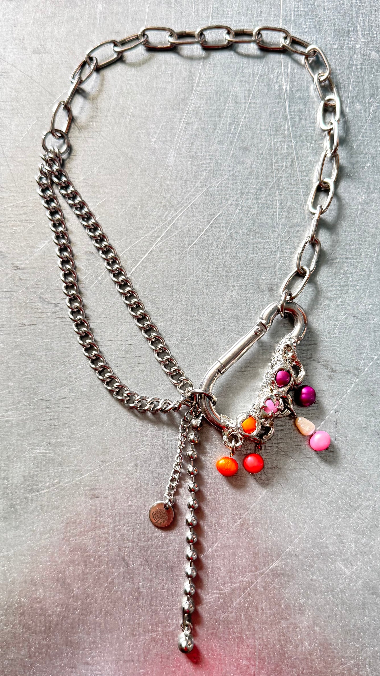 Lesbian | big soldered Carabiner Necklace