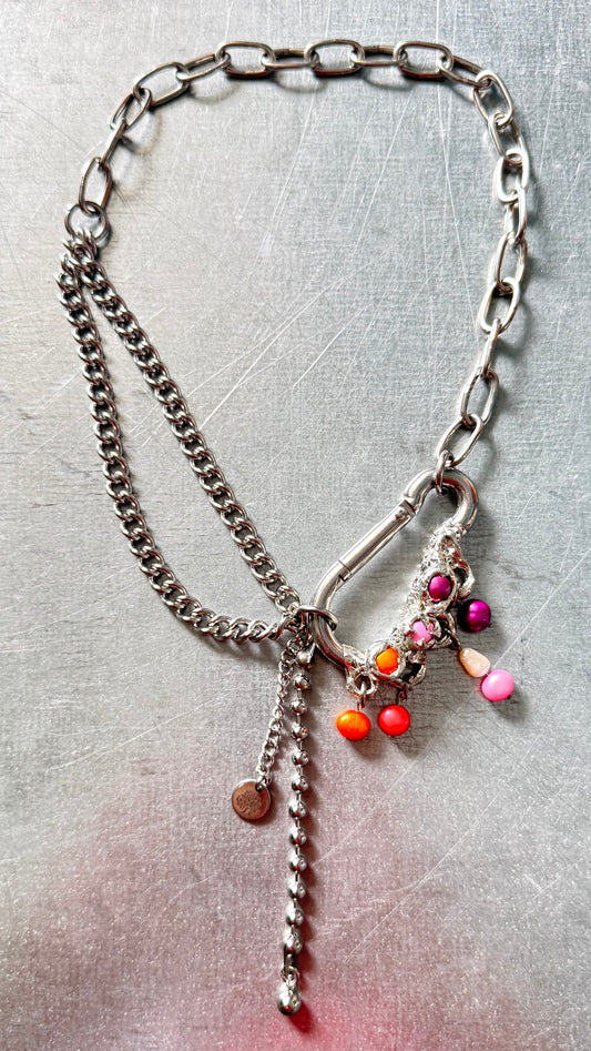 Lesbian | big soldered Carabiner Necklace