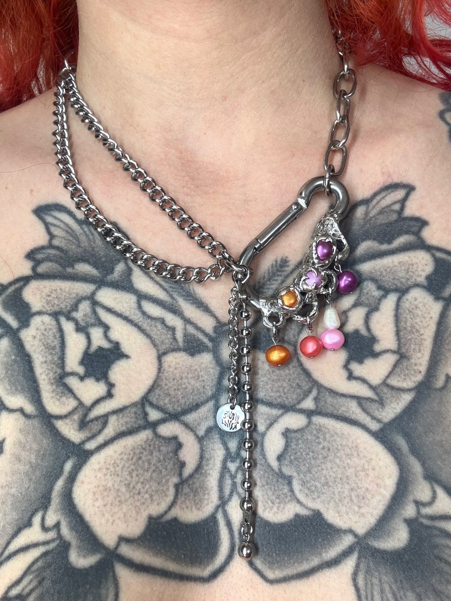 Lesbian | big soldered Carabiner Necklace