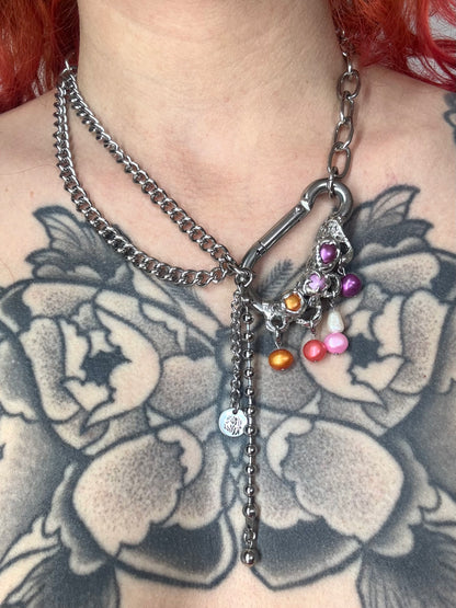 Lesbian | big soldered Carabiner Necklace