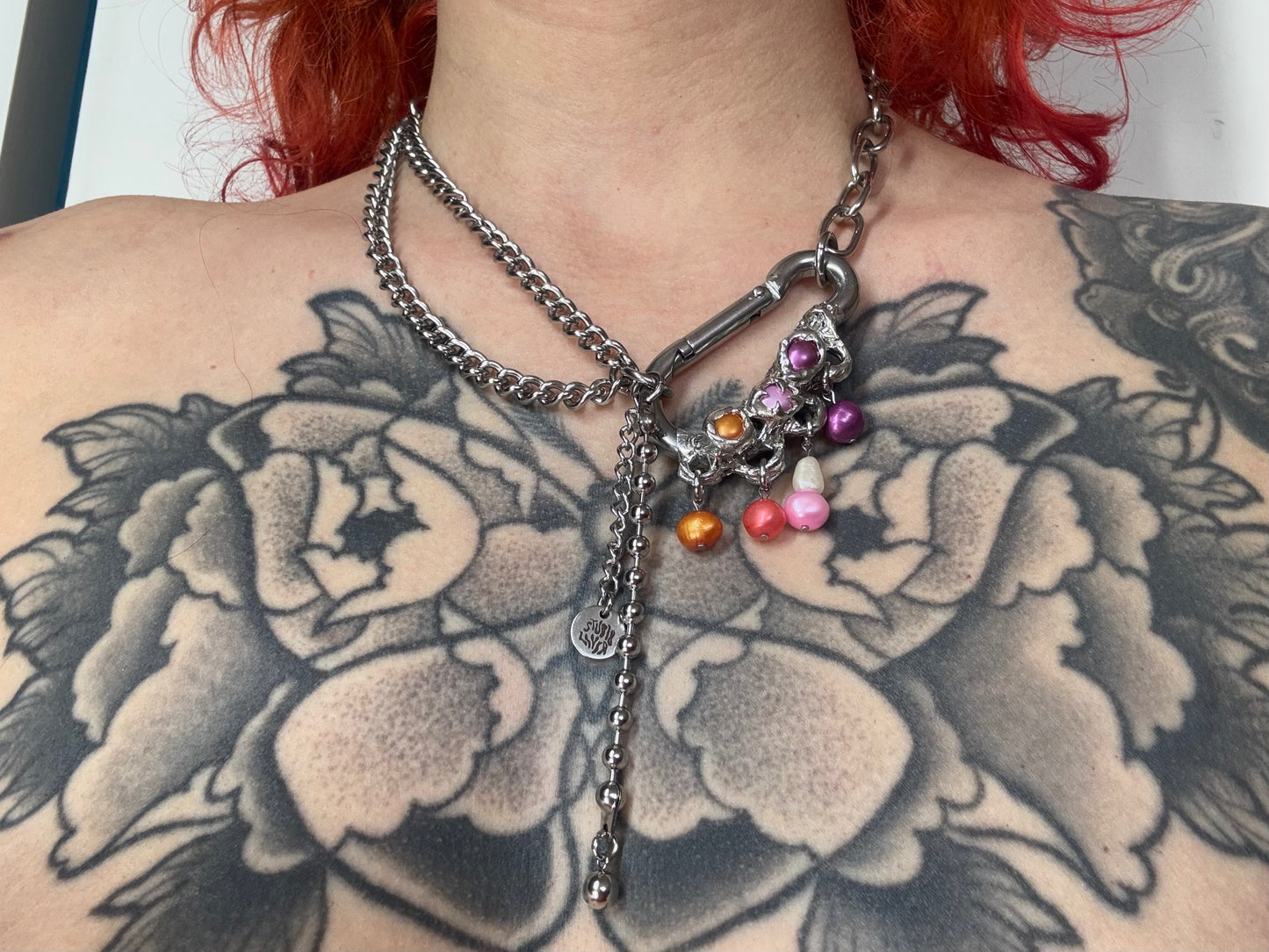 Lesbian | big soldered Carabiner Necklace