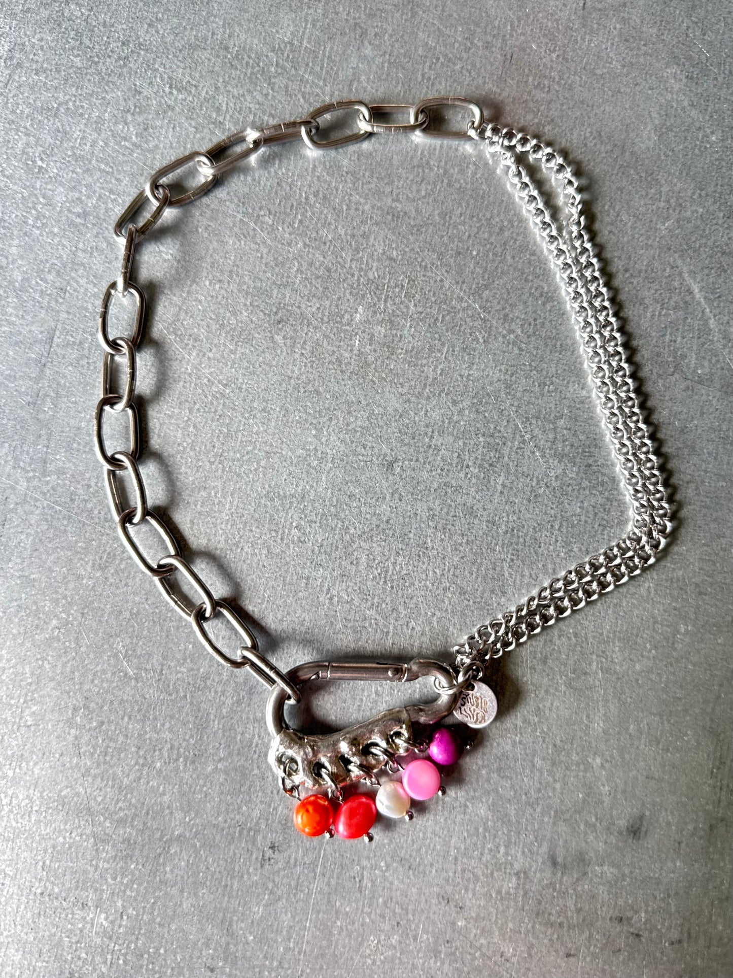 Lesbian II | soldered Carabiner Necklace