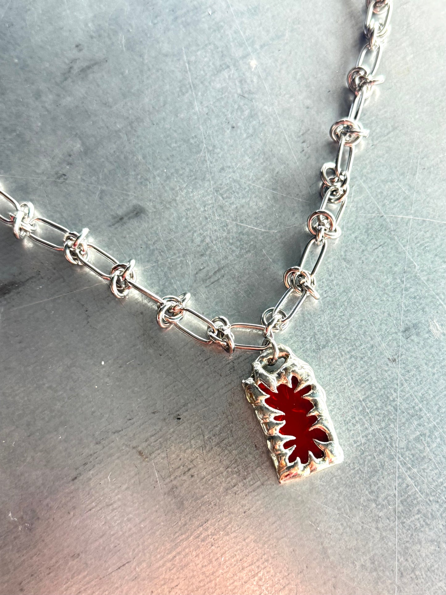 Stained Glass Collection: Lunexis | soldered Necklace