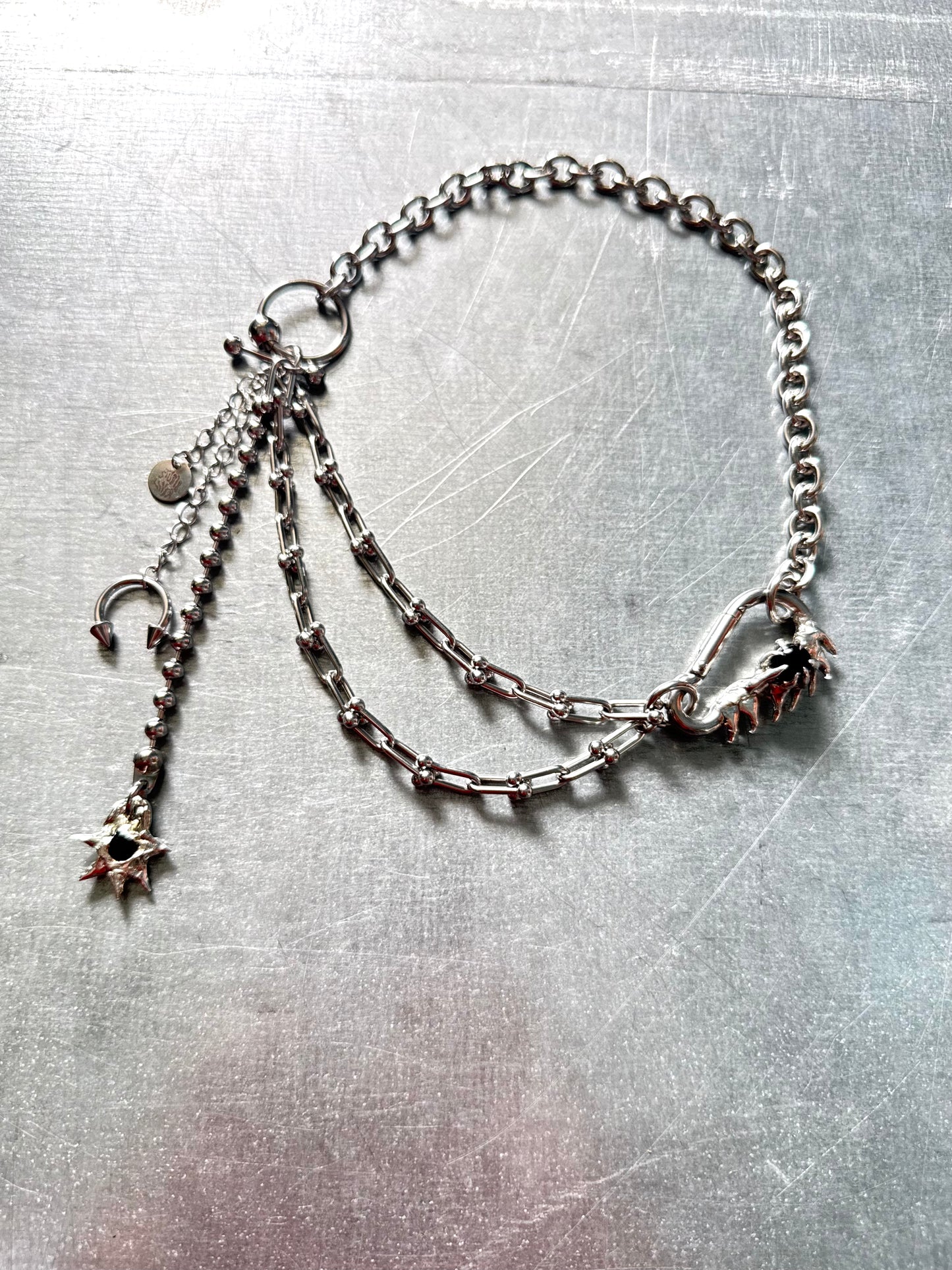Mira | soldered Carabiner Necklace