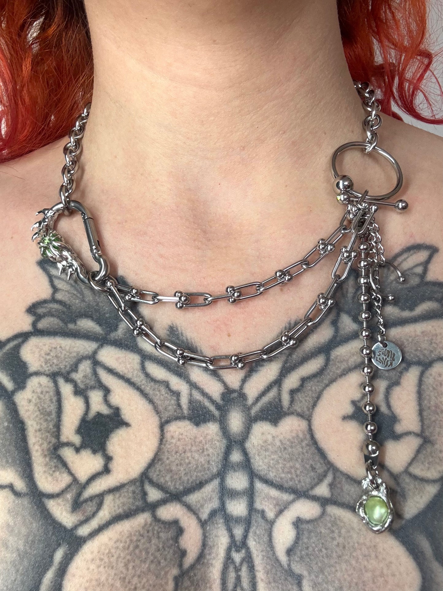 Niva | soldered Carabiner Necklace