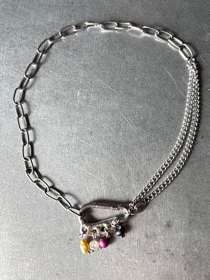 Non Binary | soldered Carabiner Necklace