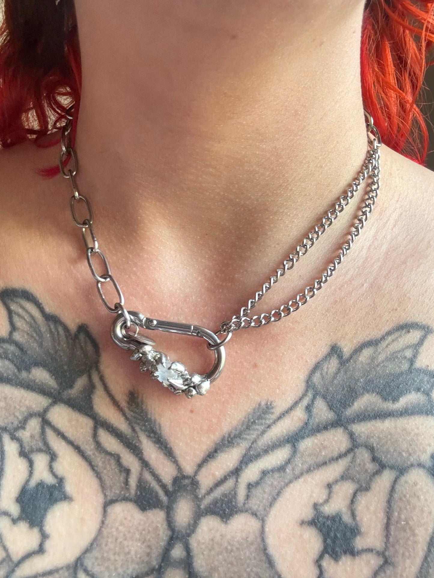 Novia | soldered Carabiner Necklace