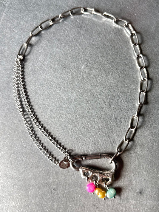 Pan | soldered Carabiner Necklace