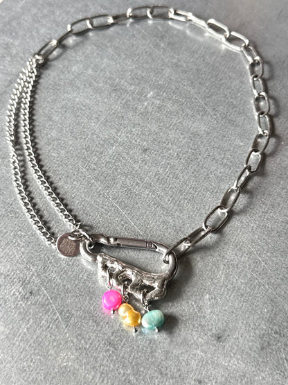 Pan | soldered Carabiner Necklace