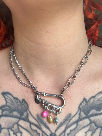 Pan | soldered Carabiner Necklace