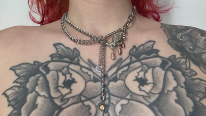 Kaia | soldered Carabiner Necklace