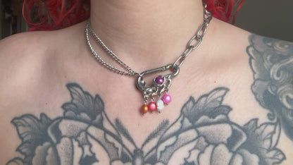 Lesbian I | soldered Carabiner Necklace