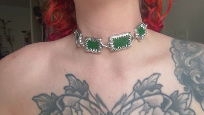 Stained Glass Collection: Goel | soldered choker Necklace