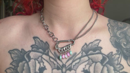 Trans | soldered Carabiner Necklace