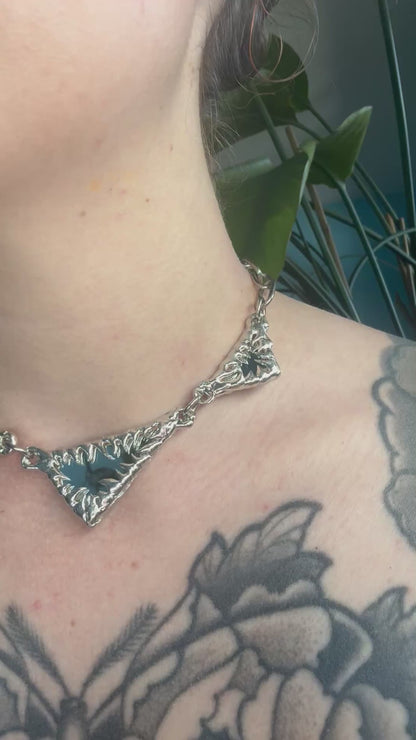 Mirror triangle | soldered Necklace