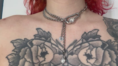 Elora | soldered Carabiner Necklace