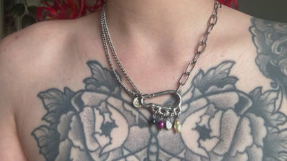 Non Binary | soldered Carabiner Necklace