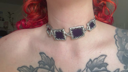 Stained Glass Collection: Zappelon | soldered choker Necklace