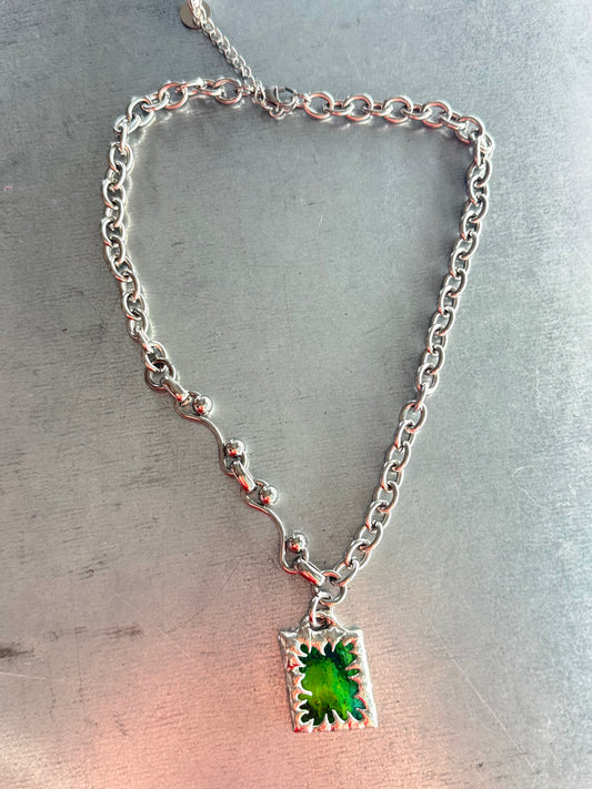 Stained Glass Collection: Vellus | soldered Necklace