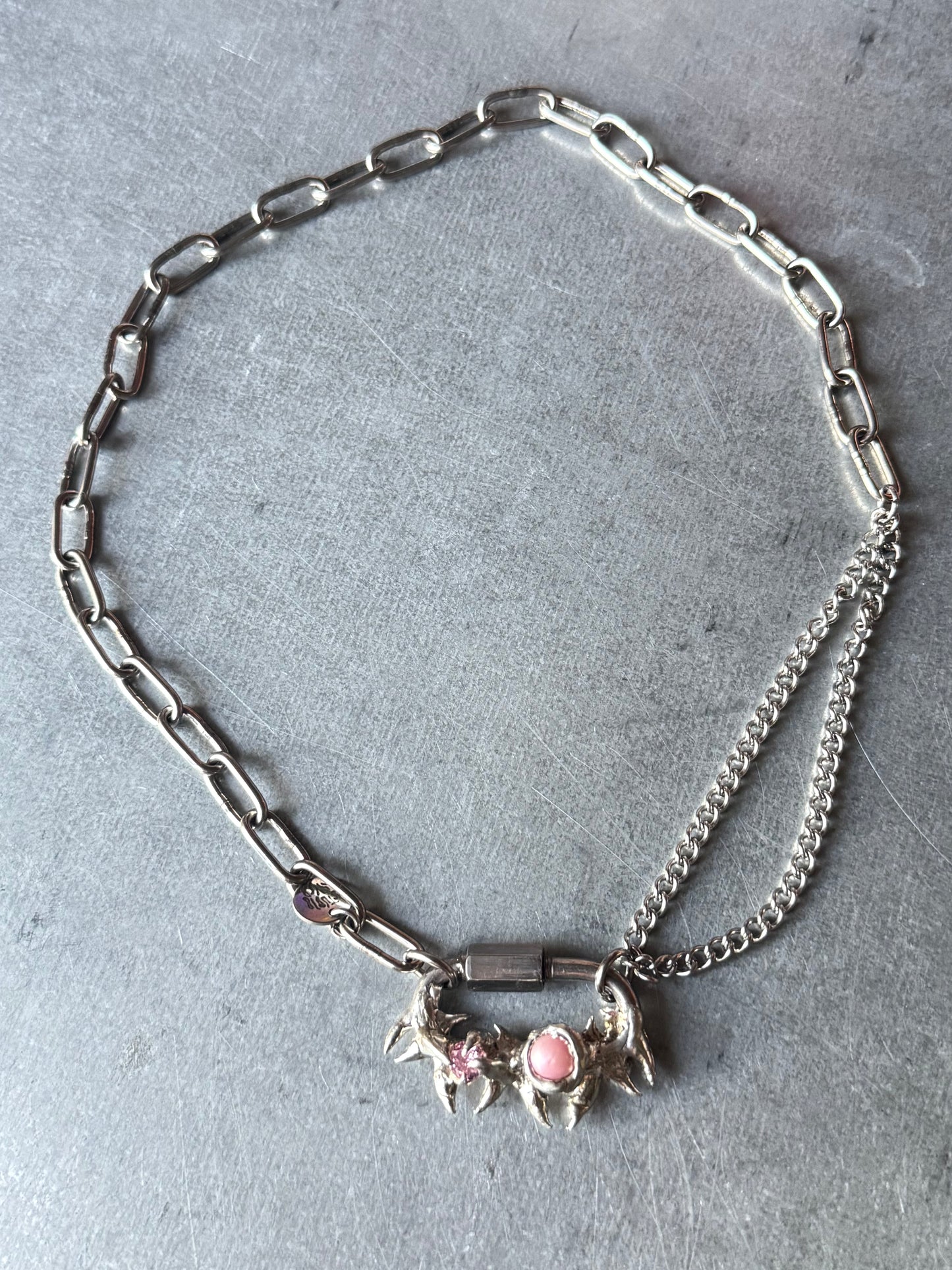 Yuna | soldered Carabiner Necklace