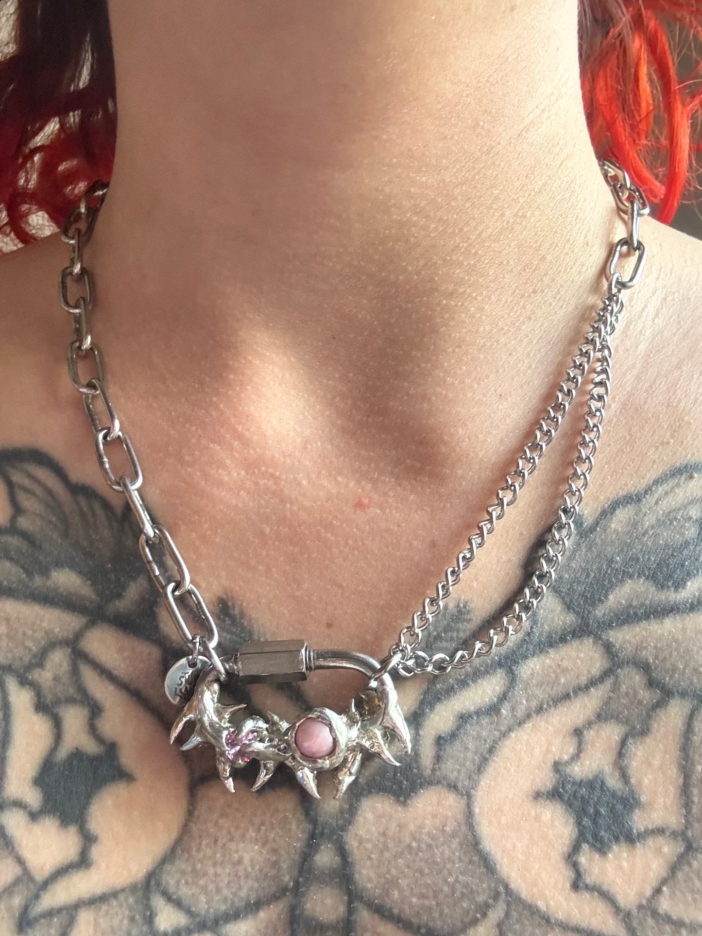 Yuna | soldered Carabiner Necklace