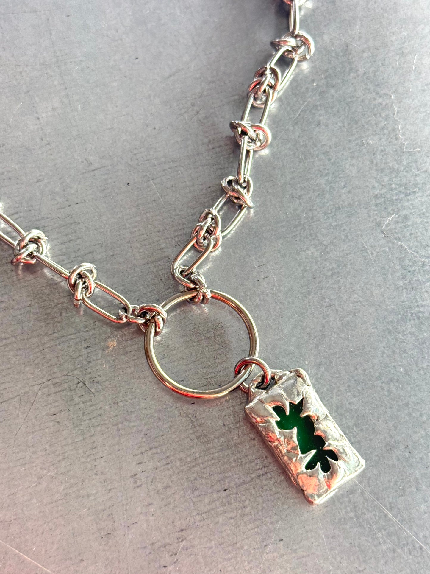 Stained Glass Collection: Zirea | soldered Necklace